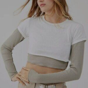 BDG Mason Layered Crop Top
